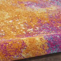 2’ x 8’ Abstract Brights Sunburst Runner Rug