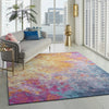 7’ x 10’ Abstract Brights Sunburst Area Rug