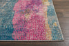 8’ x 10’ Gray Colorful Abstract Stripes Area Rug