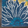 2’ x 10’ Blue Tropical Flower Runner Rug