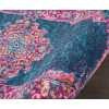 2’ x 6’ Blue and Pink Medallion Runner Rug