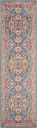 2’ x 8’ Teal and Pink Medallion Runner Rug