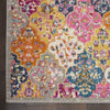 2’ x 8’ Muted Brights Floral Diamond Runner Rug