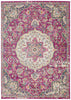 4’ x 6’ Pink and Ivory Medallion Area Rug
