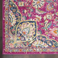 5’ x 7’ Pink and Ivory Medallion Area Rug