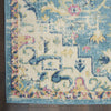 2’ x 6’ Light Blue and Ivory Distressed Runner Rug