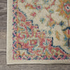 2’ x 3’ Ivory and Pink Medallion Scatter Rug