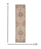 2’ x 6’ Ivory and Pink Medallion Runner Rug