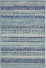 2’ x 3’ Navy Blue Ornate Stripes Scatter Rug