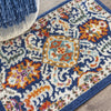 2’ x 3’ Blue and Gold Intricate Scatter Rug
