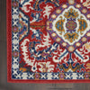 8’ x 10’ Red and Multicolor Decorative Area Rug