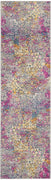 2’ x 10’ Yellow and Pink Coral Reef Runner Rug