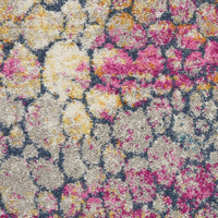 2’ x 8’ Yellow and Pink Coral Reef Runner Rug