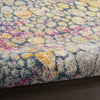 4’ Round Yellow and Pink Coral Reef Area Rug