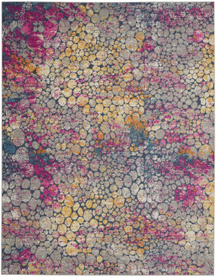 8’ x 10’ Yellow and Pink Coral Reef Area Rug