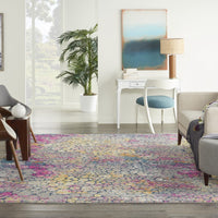 8’ x 10’ Yellow and Pink Coral Reef Area Rug