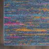 7’ x 10’ Blue Distressed Striations Area Rug