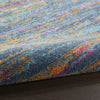 8’ x 10’ Blue Distressed Striations Area Rug