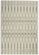 4’ x 6’ Ivory and Gray Geometric Area Rug