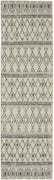 2’ x 8’ Ivory and Gray Berber Pattern Runner Rug