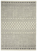 4’ x 6’ Ivory and Gray Geometric Area Rug