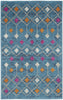 2’ x 3’ Blue Jewels Geometric Scatter Rug