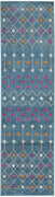 2’ x 8’ Blue Jewels Geometric Runner Rug