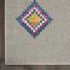 8’ x 10’ Gray and Multicolor Geometric Area Rug