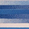 6’ x 9’ Blue and Ivory Halftone Stripe Area Rug