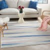 6’ x 9’ Ivory Halftone Stripe Area Rug