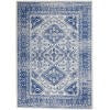 6’ x 9’ Ivory and Navy Geometric Area Rug