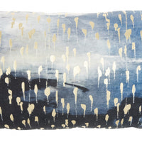 Blue Abstract Lumbar Pillow