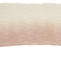 Pink Ombre Tasseled Lumbar Pillow