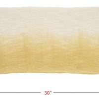 Yellow Ombre Tasseled Lumbar Pillow