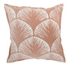 Coral and Ivory Scales Pattern Throw Pillow