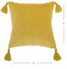 Yellow Thread Detailed Throw Pillow