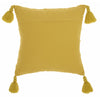 Yellow Thread Detailed Throw Pillow