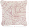 Pink Marbled Patterned Throw Pillow
