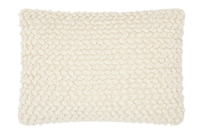 Off-White Knotted Detail Lumbar Pillow