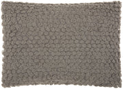 Dark Gray Knotted Detail Lumbar Pillow