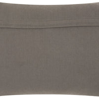 Dark Gray Knotted Detail Lumbar Pillow