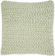 Mint Green Knotted Detail Throw Pillow