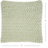 Mint Green Knotted Detail Throw Pillow