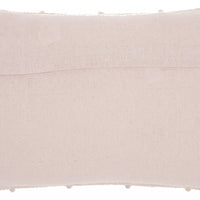 Tea Pink Chevron Detail Lumbar Pillow