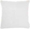 Petite White Striped Throw Pillow