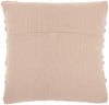 Rose Pink Pom-Pom Detailed Throw Pillow