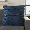 XL Dark Blue Pom-Pom Detailed Throw Pillow