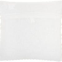 White Pom-Pom Detailed Throw Pillow