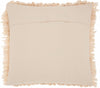 Loose Luscious Shag Beige Throw Pillow