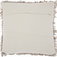 Loose Luscious Shag Taupe Throw Pillow